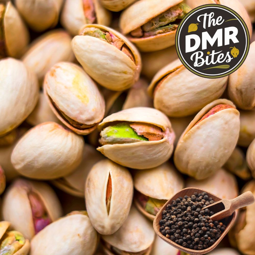 Black Pepper Flavored Pistachios 200 Gram